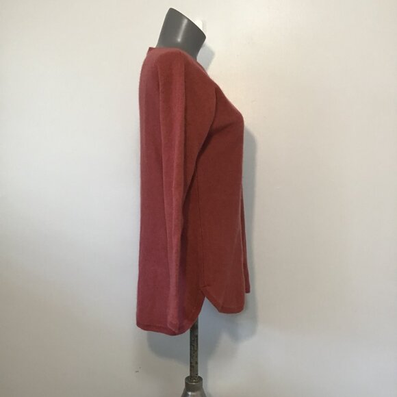 Max Studio 100% 2 Ply Cashmere Crew Neck Sweater Size L - Picture 3 of 12